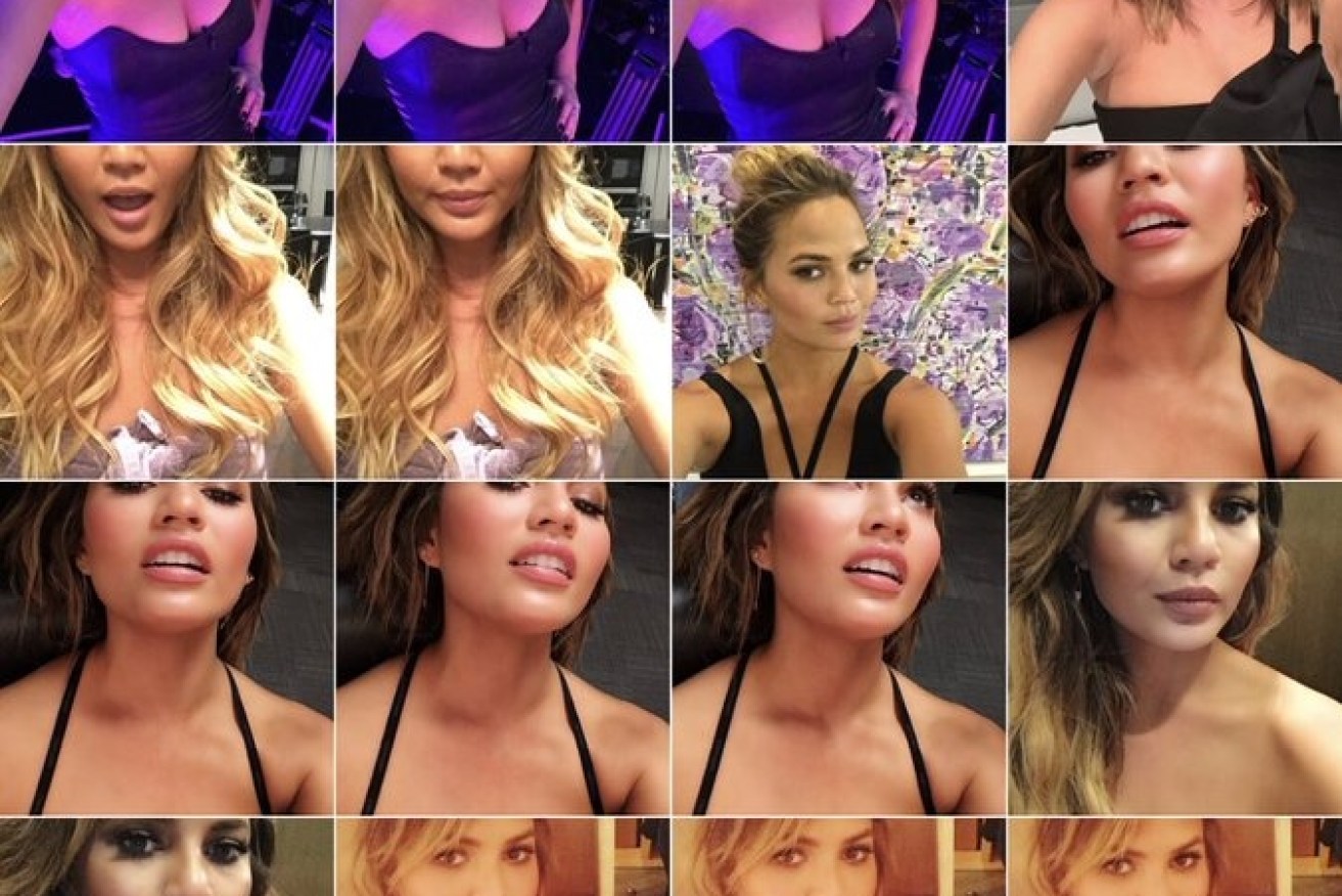 Chrissy Teigen has warned female iPhone users that Apple is categorising photos of their cleavage.