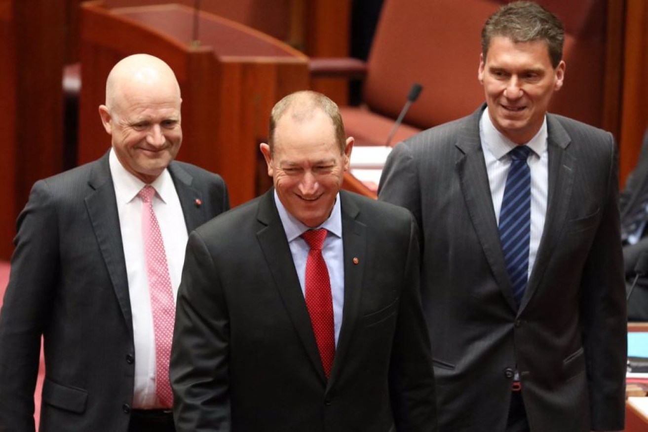 Fraser Anning asked Cory Bernardi and David Leyonhjelm to vouch for him.