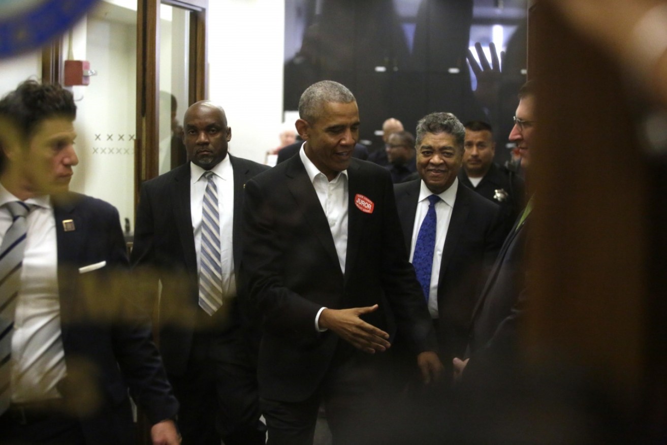 Former president Barack Obama attended jury duty in Chicago