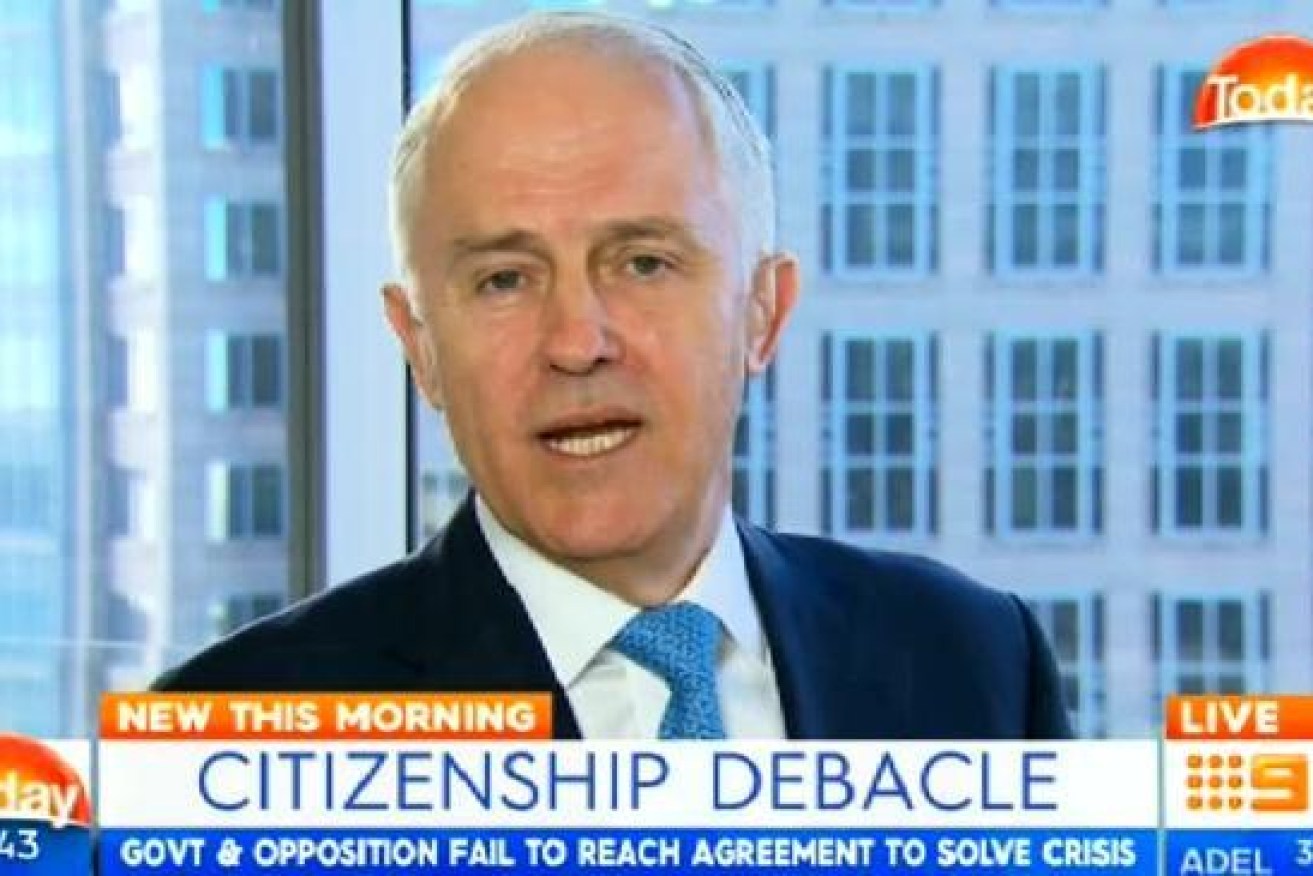 Karl Stefanovic has accused Prime Minister Malcolm Turnbull of waffling.