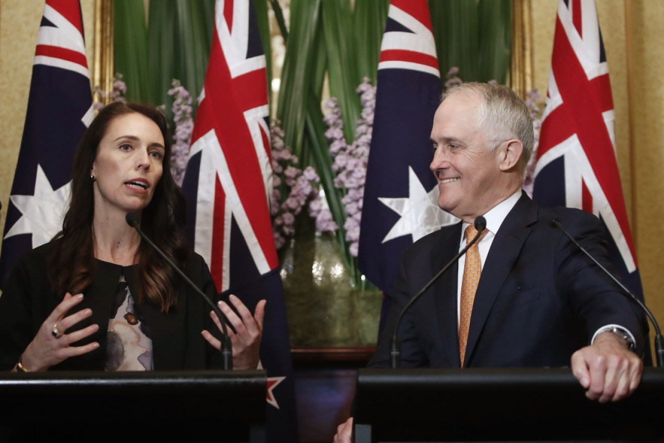 Jacinda Ardern flew to Sydney for a bilateral meeting with Malcolm Turnbull on Sunday.