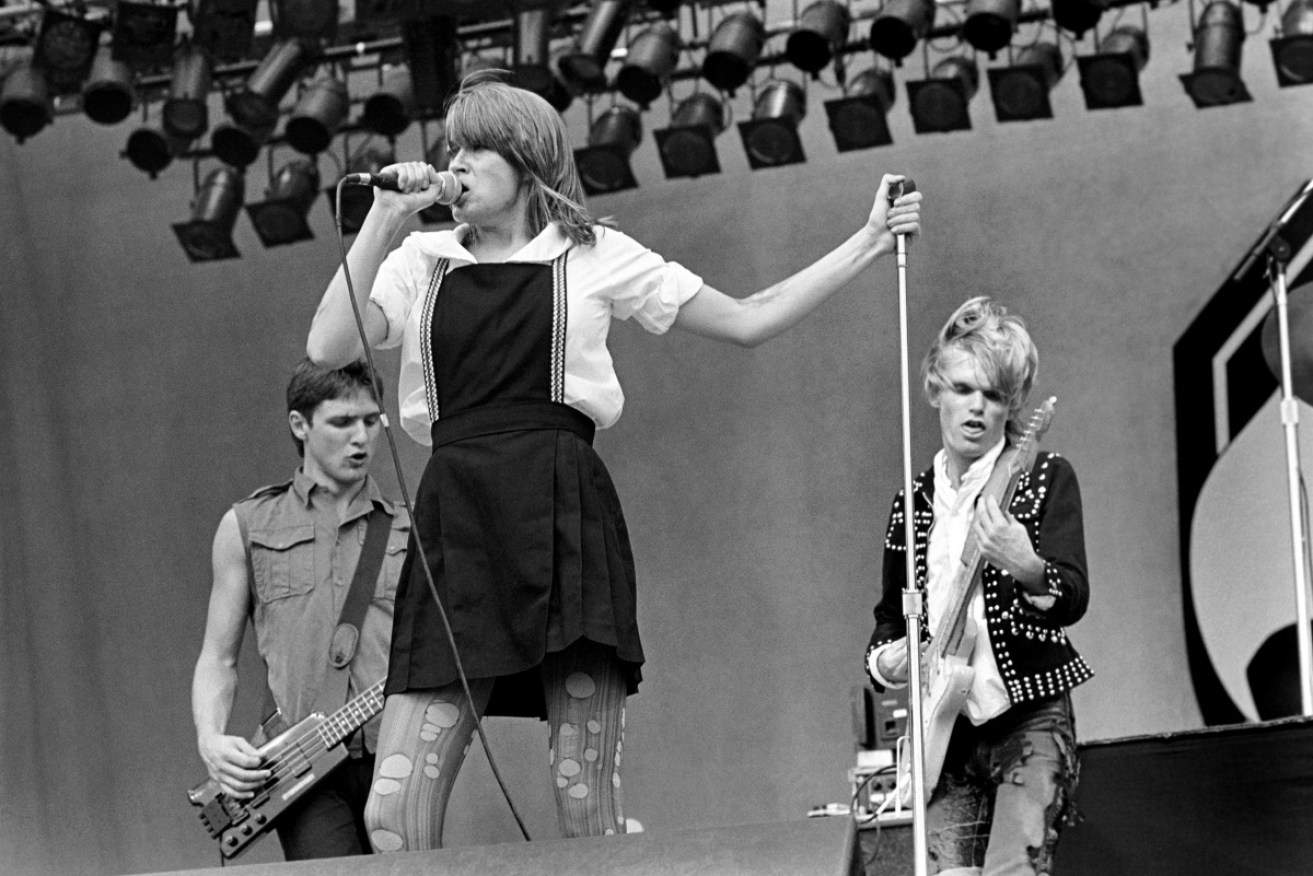 Chrissy Amphlett and the Divinyls performing in the US in 1983.