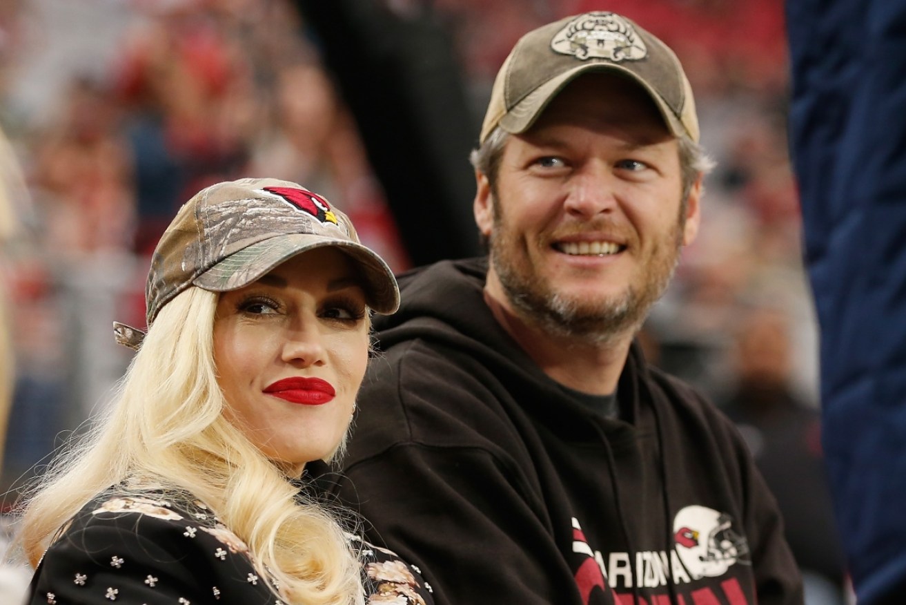 Sexiest Man Alive Blake Shelton with his girlfriend of two years, singer Gwen Stefani.