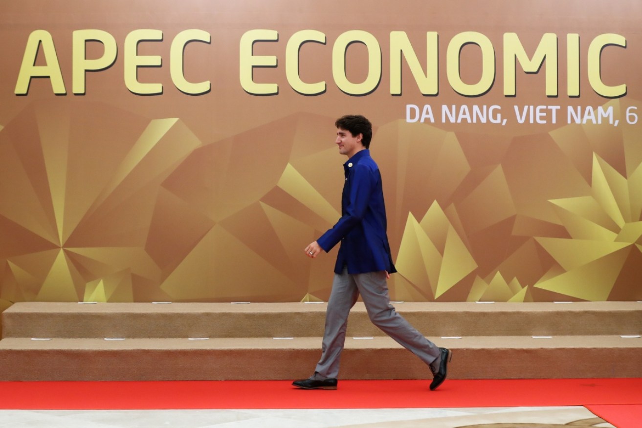 Canadian Prime Minister Justin Trudeau arrives at the Asia-Pacific Economic Cooperation Summit in Vietnam. 