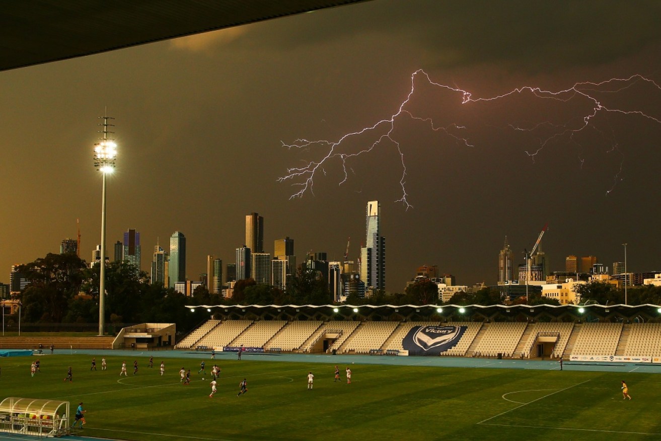 Melbourne is currently experiencing a higher than normal rate of thunderstorms.