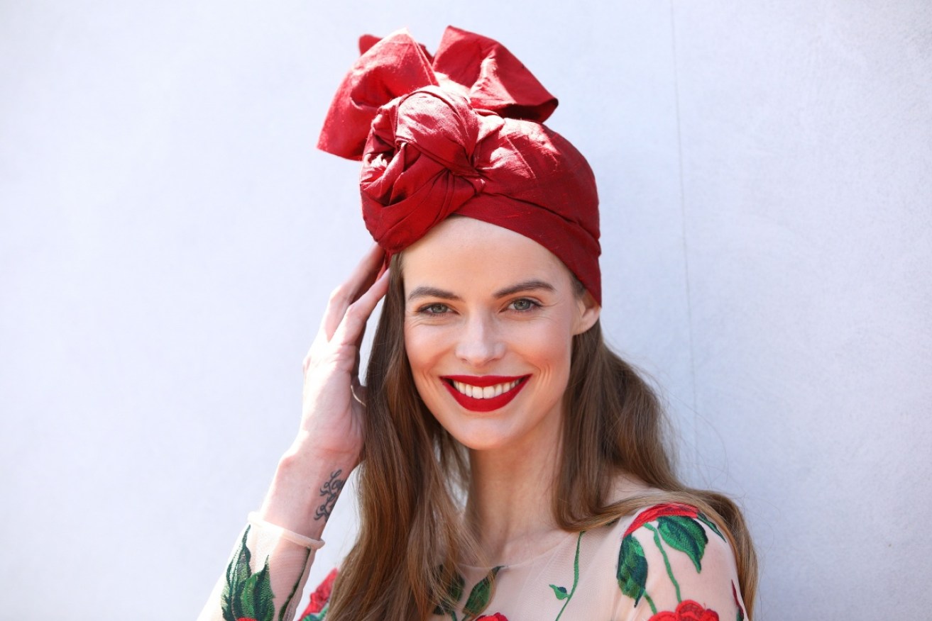 Supermodel Robyn Lawley was one of the best dressed at Oaks Day.