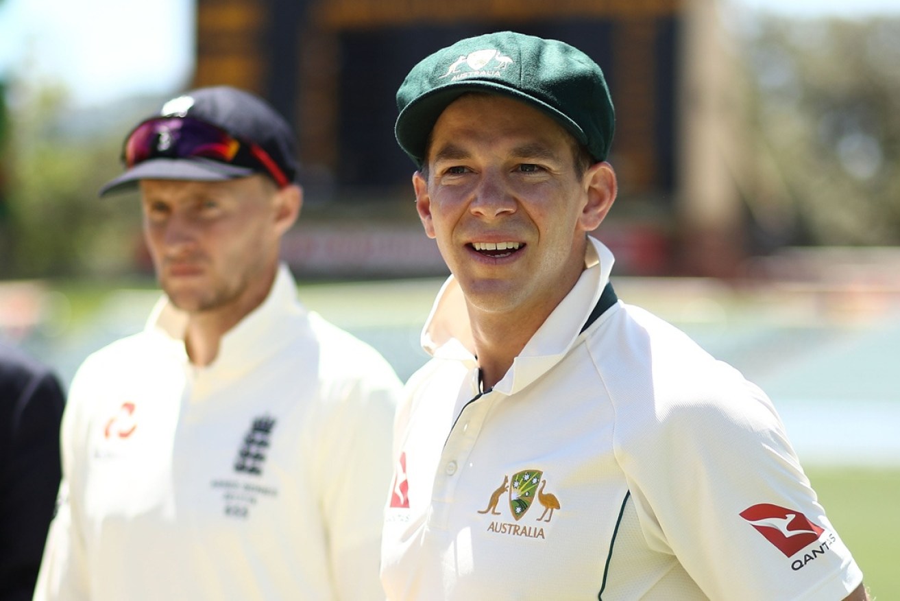 Tim Paine will be seeing a lot more of England captain Joe Root (also pictured).