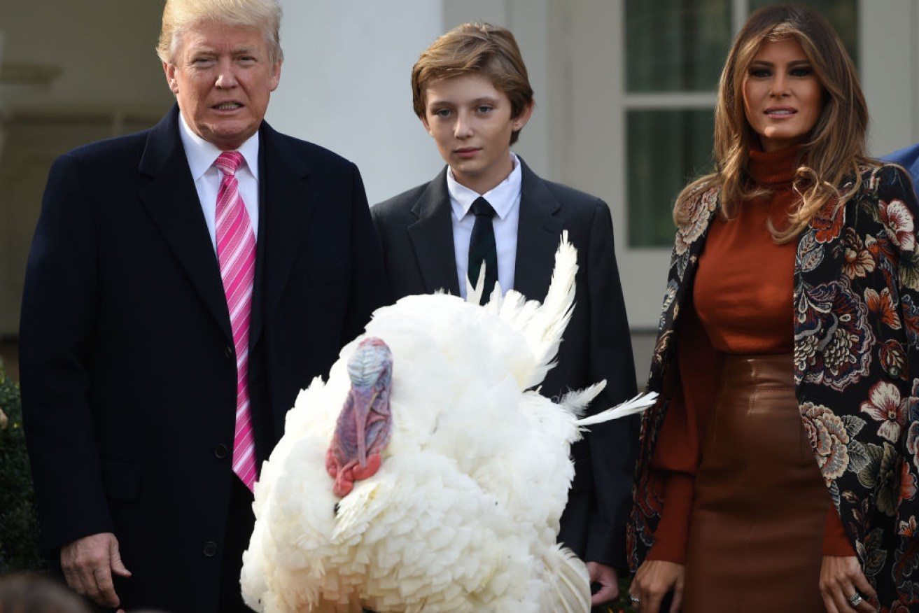 Donald Trump has pardoned two Thanksgiving turkeys, named Drumstick and its friend Wishbone.