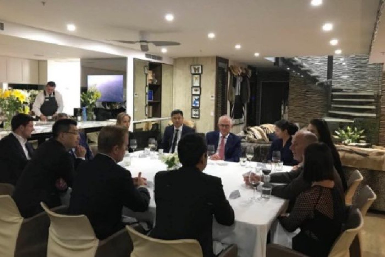 Mr Turnbull was invited to the Sunday night dinner hosted by the LNP in Brisbane. 