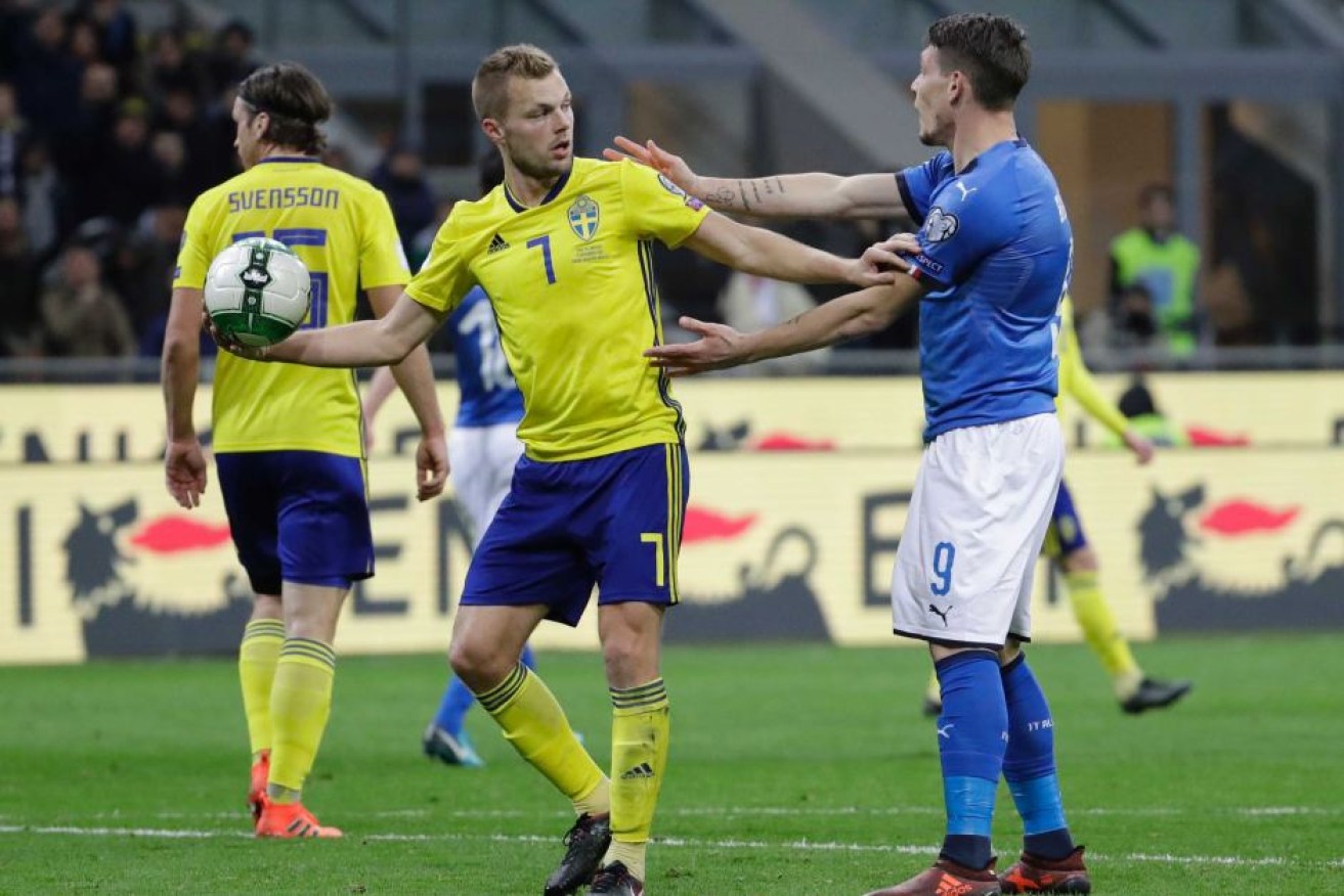 It was a fiery play-off in Milan, but Italy lost on aggregate to Sweden to miss out on the World Cup finals.