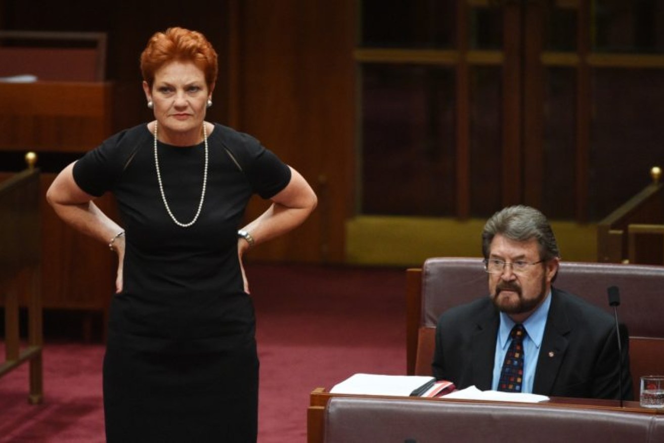 Senate crossbenchers like Pauline Hanson and Derryn Hinch defeated the government's super agenda. 