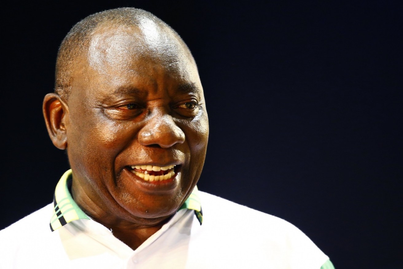 South Africa's deputy president Cyril Ramaphosa has been voted in as the new leader of the ruling African National Congress party.