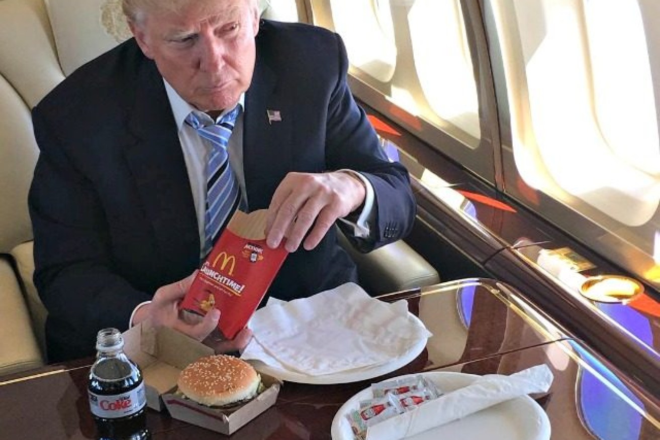 Donald Trump's typical McDonald's order reportedly contains four burgers and a shake.