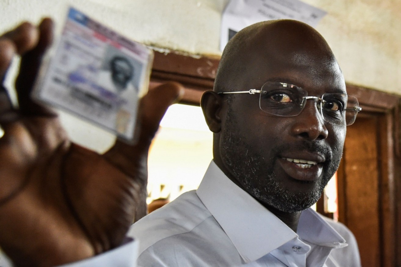 Former World Footballer of the Year George Weah can add president to his list of accomplishments.