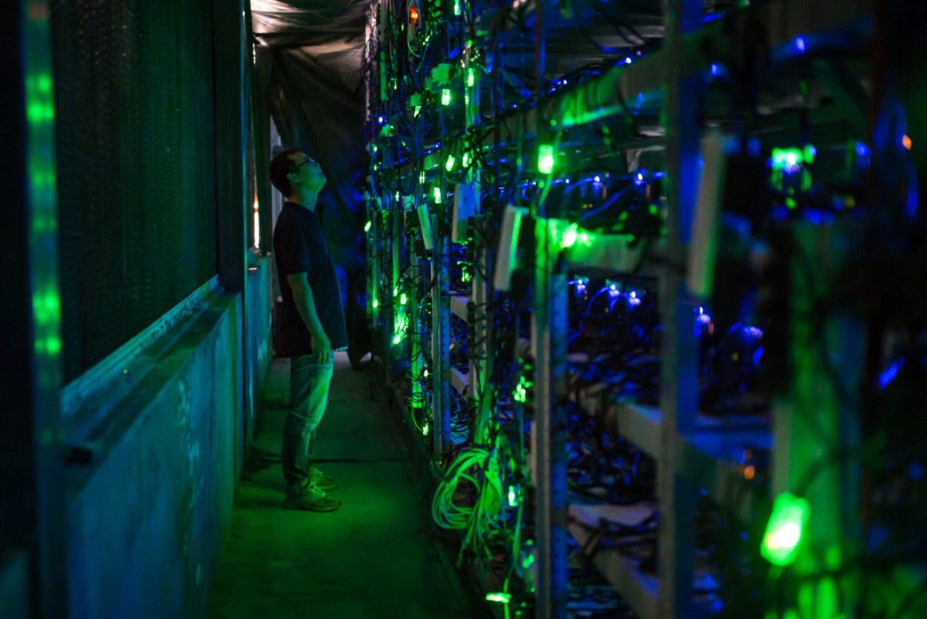 A bitcoin mining farm in Sichouan, China.