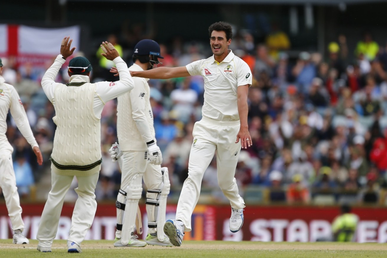 Mitchell Starc's rip-snorter to James Vince had the cricket world talking.