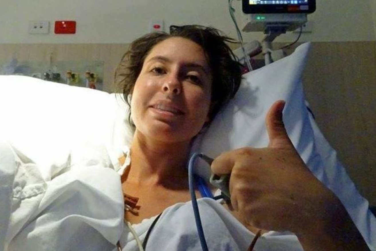 Doctors quelled Zerena Di-Prima's violent allergic reaction, but it was hubby Allan's bravery that really saved her life.