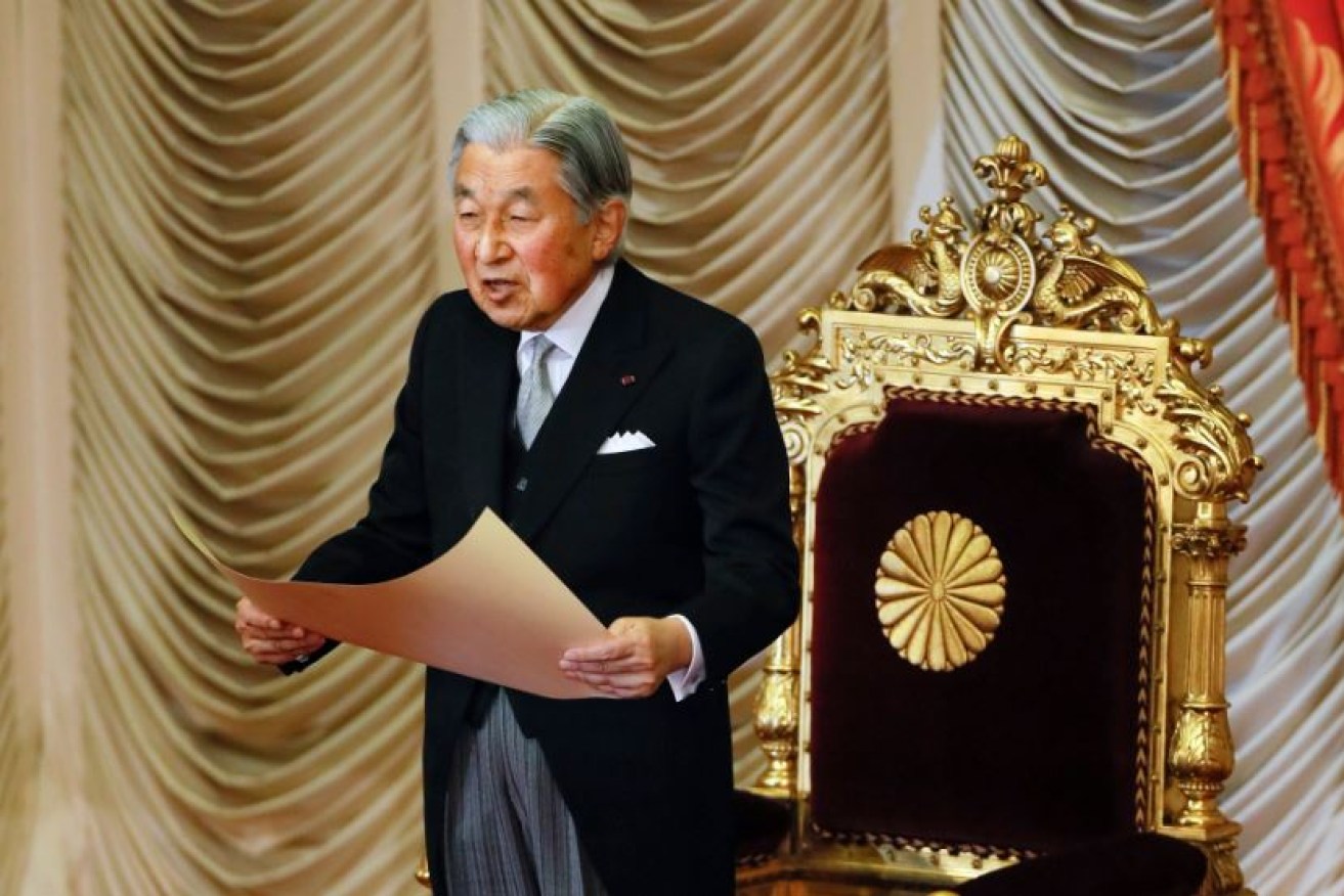 Emperor Akihito is renouncing the throne. 