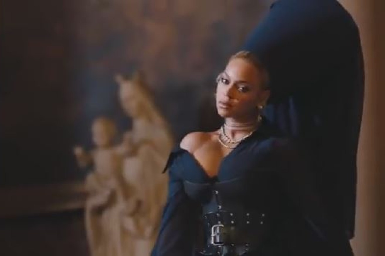 Beyonce wears black and a disappointed expression in the Family Feud video -- a seeming confirmation of Jay-z's wandering eye and amorous  appetites.