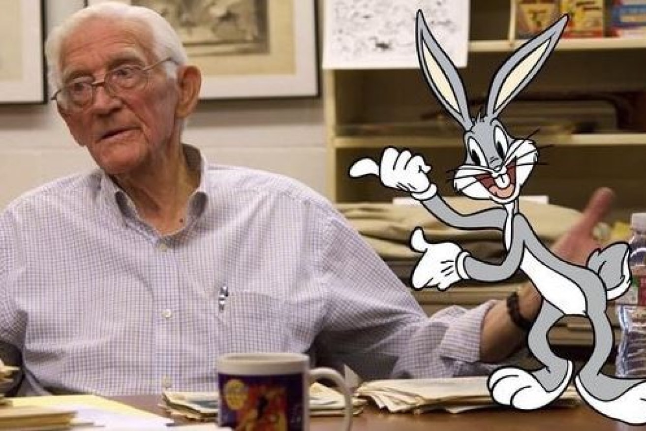 Bob Givens with that pesky wabbit, just one of the characters he brought to life for Warner Bros.