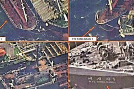 North Korea: Russian tankers &#8216;fuelled&#8217; oil transfers