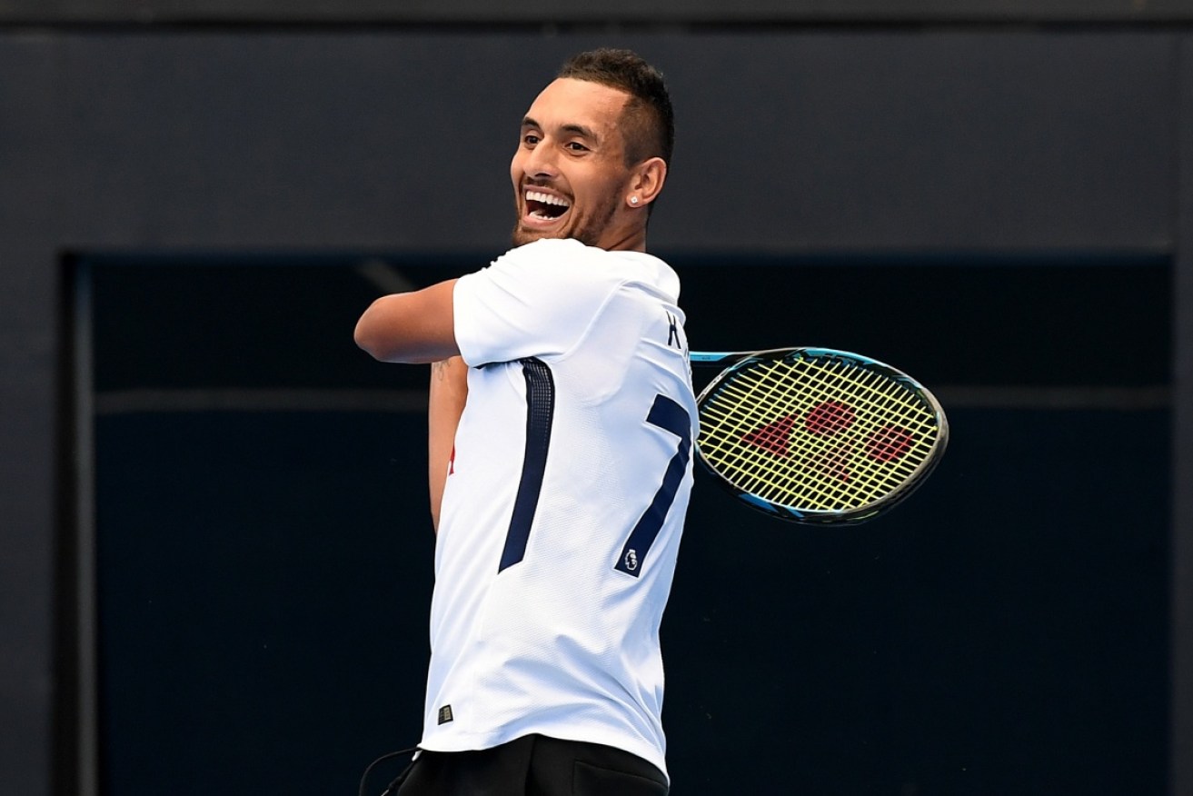 A relaxed Nick Kyrgios says changes to his training routine have left him well prepared for the 2018 season. 