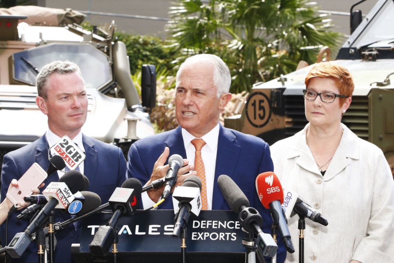 Malcolm Turnbull wants Australia to be a top 10 arms exporter.