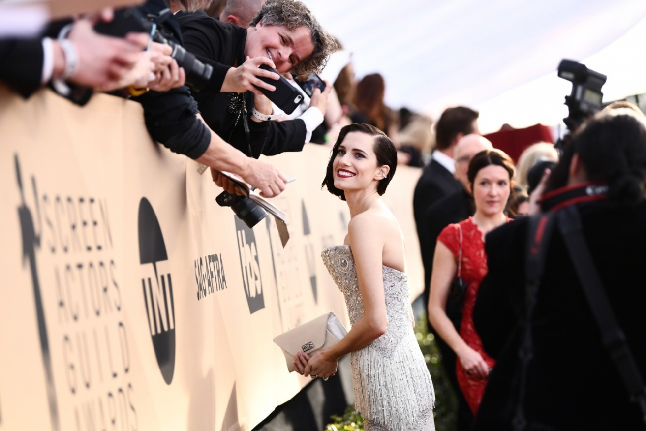 The red carpet at the Screen Actors Guild Awards was a sea of nude tones of blush pink, cream and lots of sparkle. 