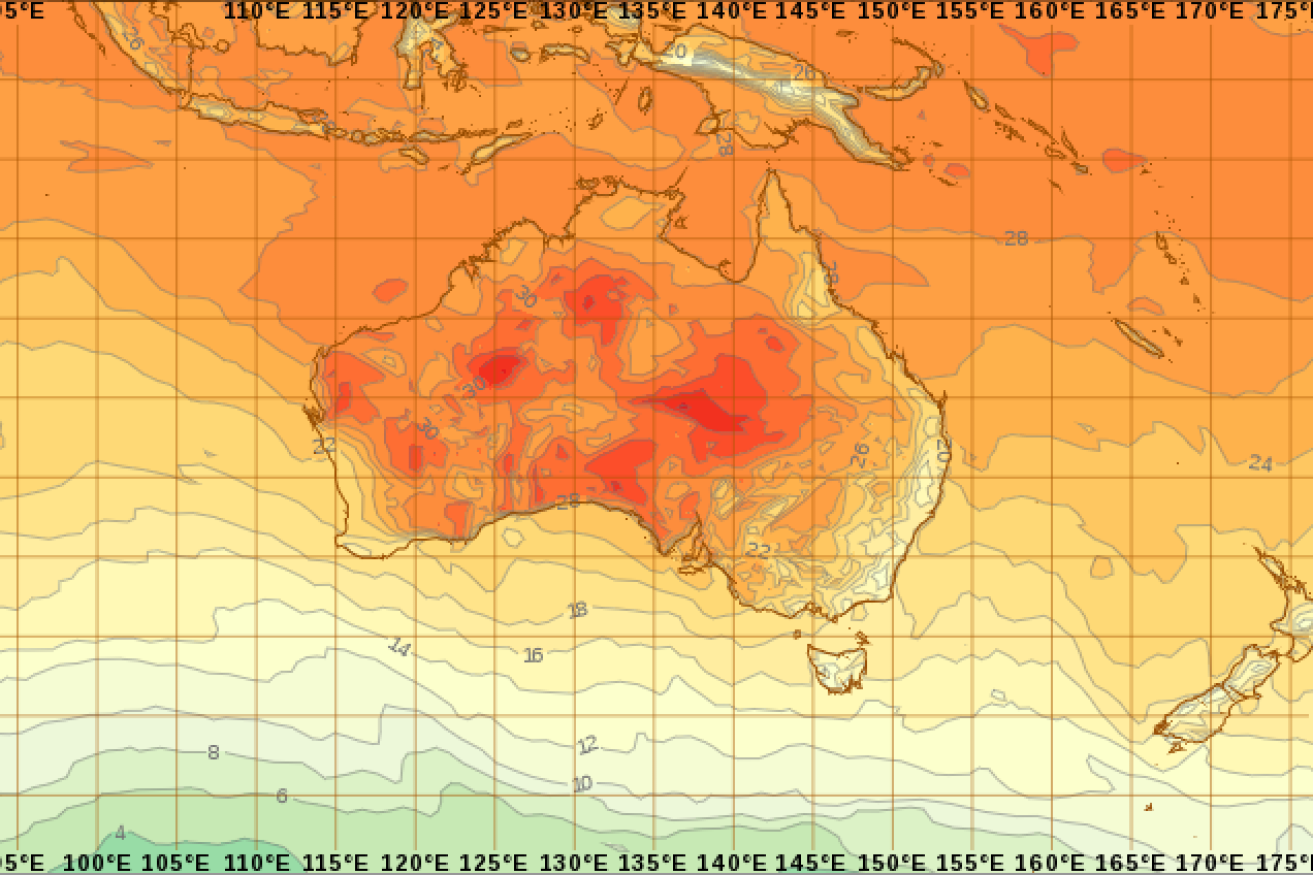 Parts of Australia are set to swelter through a heatwave over the next few days. 