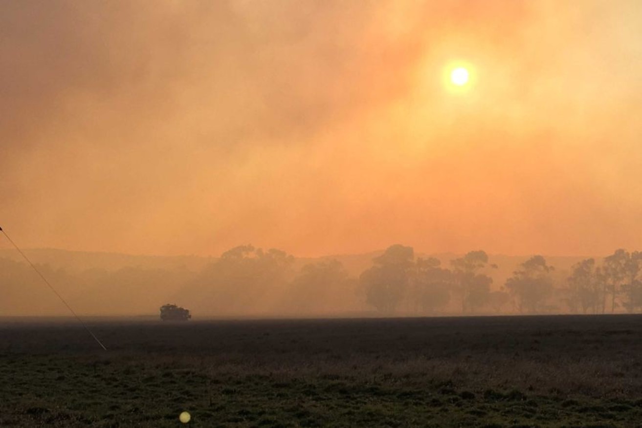 Residenta have been warned to evacuate as fire bears down on homes.