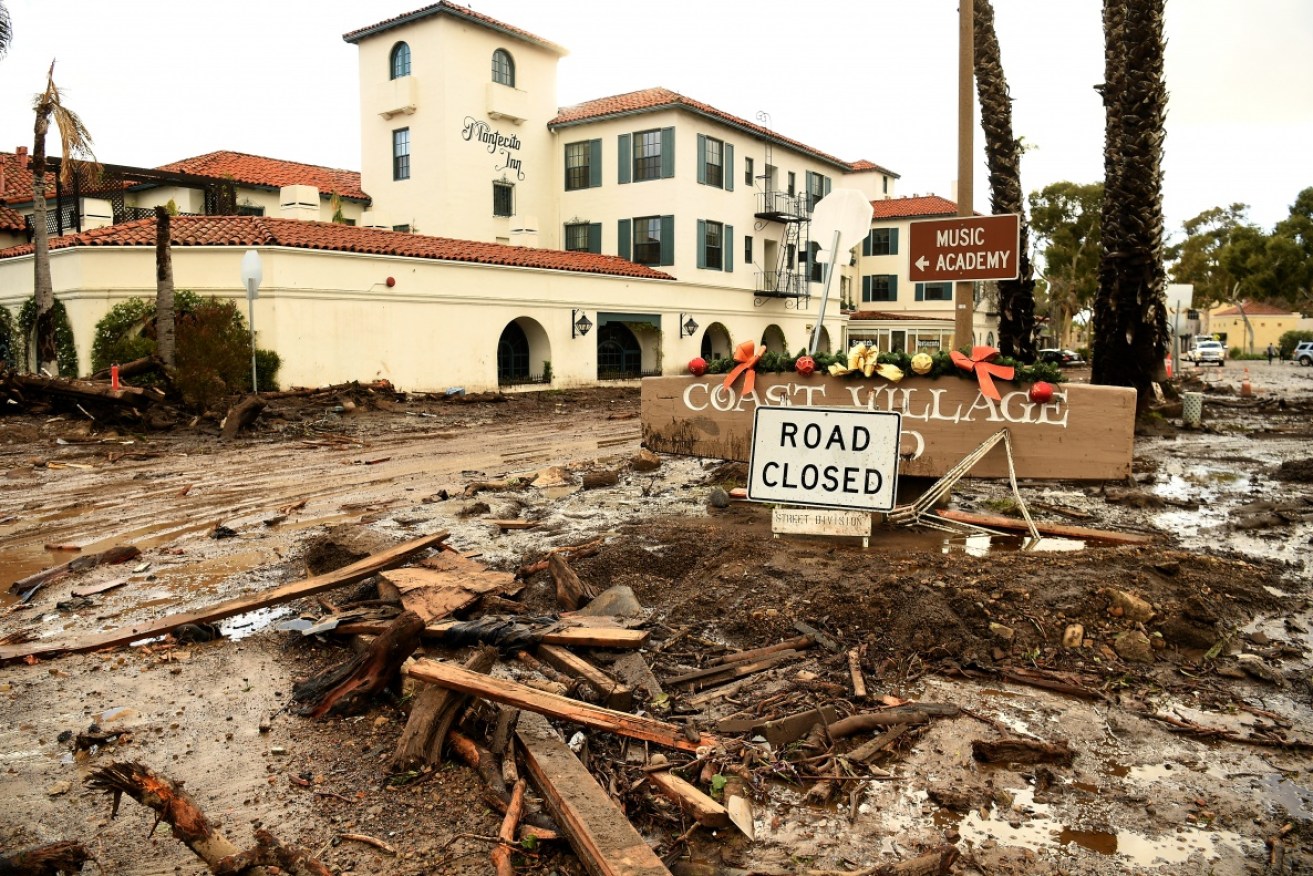 At least two dozen people are thought to be still missing after a mudslide devastates Santa Barbara.