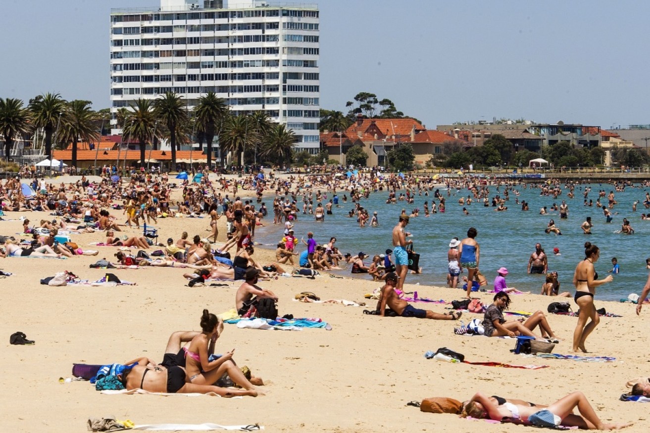 People seeking treatment for sunburn was up by 65 per cent.