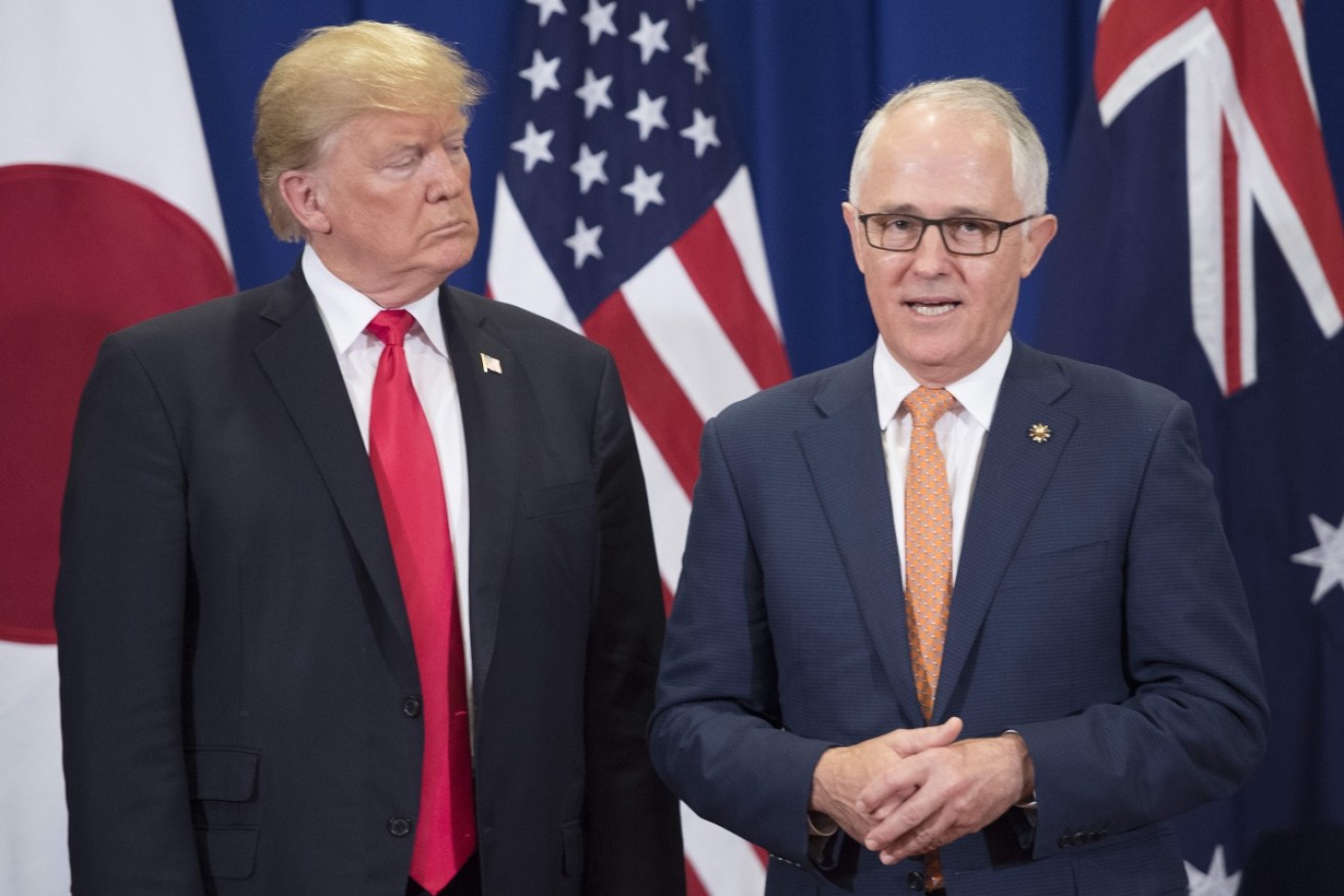 Malcolm Turnbull (R) does not believe relations with the Trump Whitehouse will suffer. 