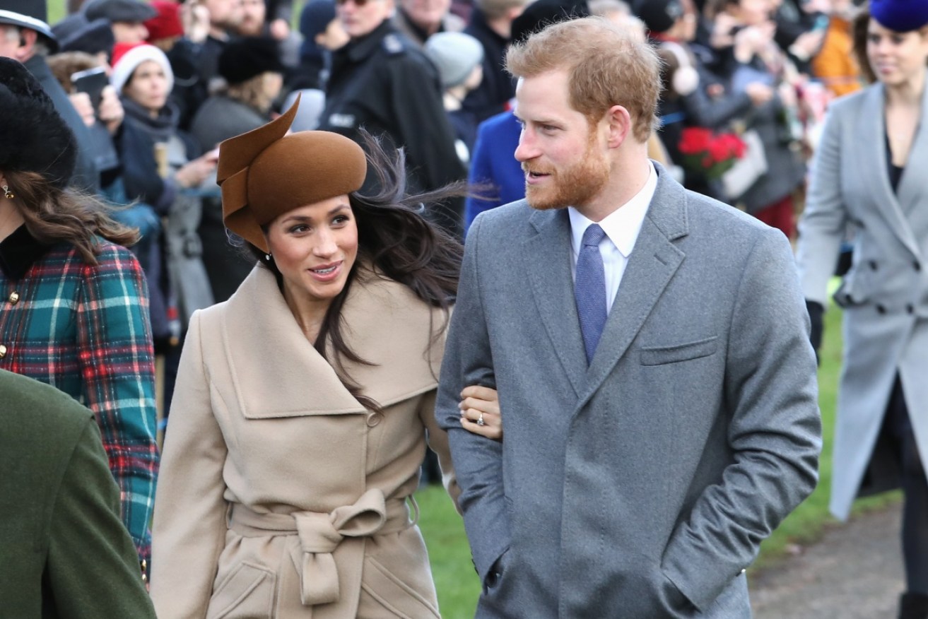 Meghan Markle and Prince Harry were arm-in-arm heading to church with the royal family on Christmas Day.