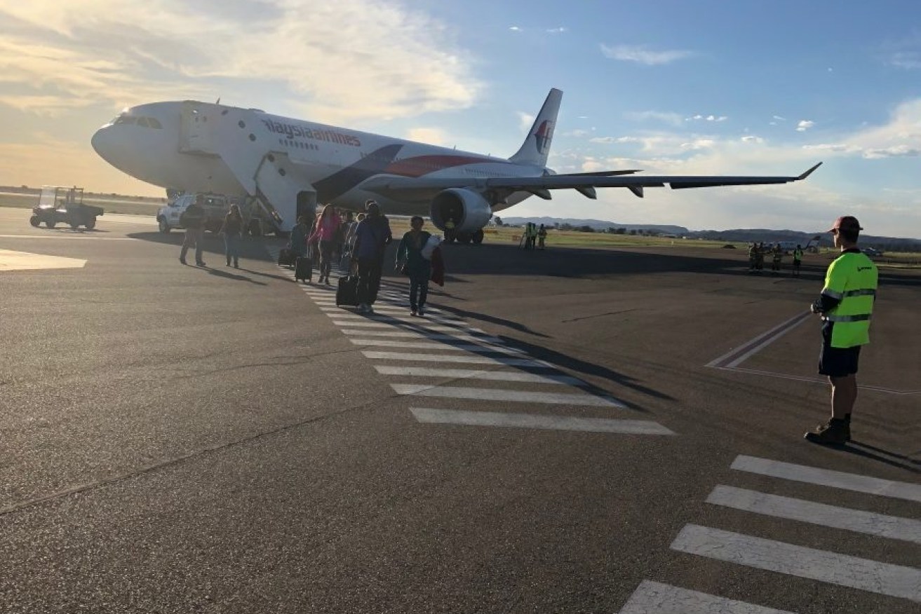 Malaysia Airlines flight MH122 from Sydney to Kuala Lumpur made an emergency landing in Alice Springs. 