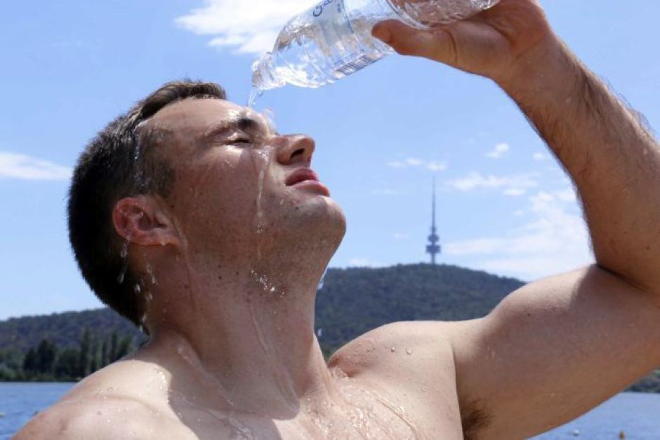 Staying hydrated is key to exercising during extreme heat.