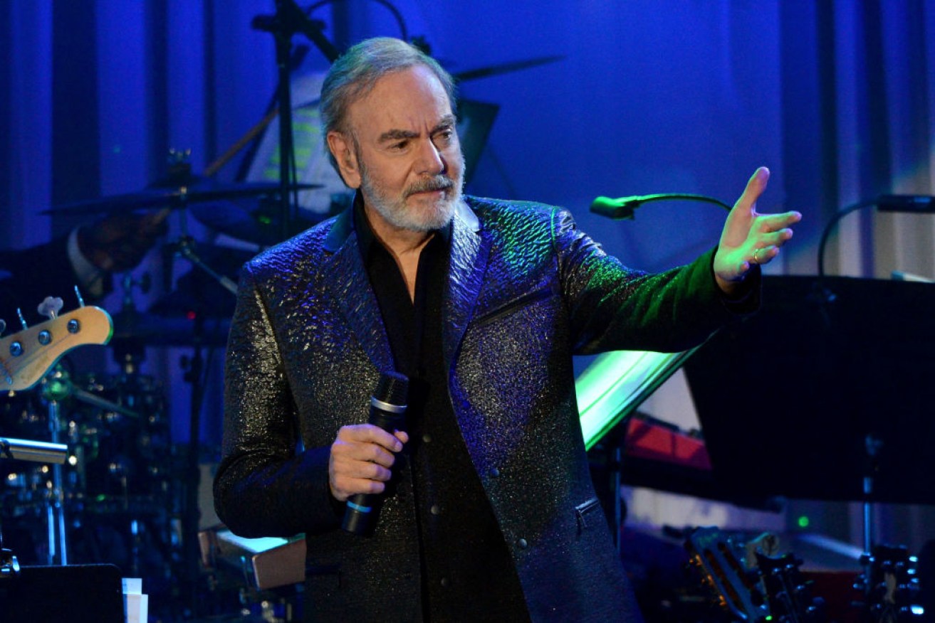 Singer Neil Diamond performs during a concert last year.