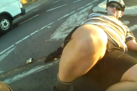 Video of car knocking man off bike sparks vitriol and threats to cyclists