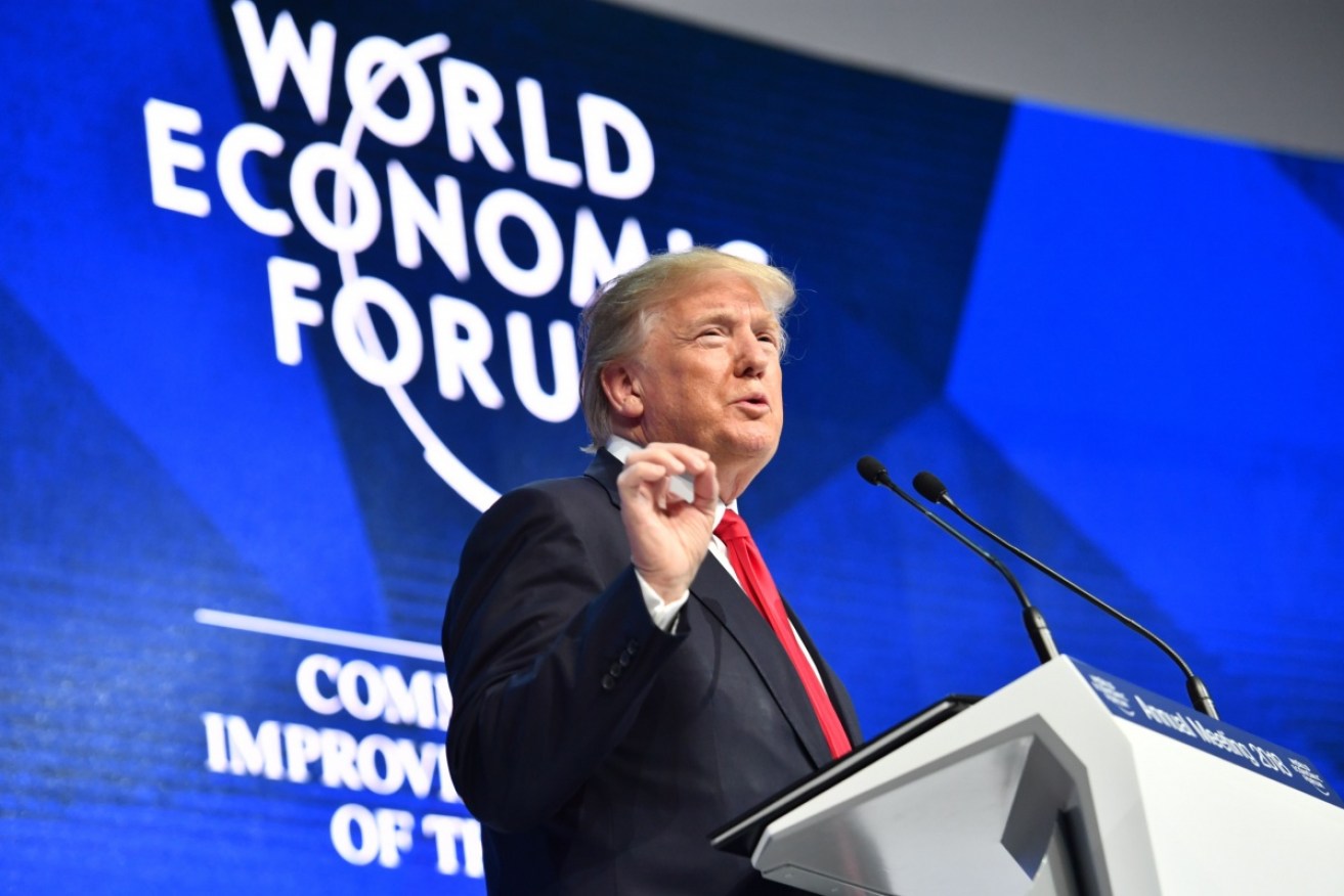 Many attendees at the World Economic Forum were stunned by Donald Trump's restraint.