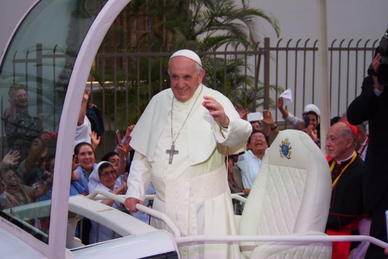 Pope Francis finds some friends in Peru, where protests like those in Chile were banned.