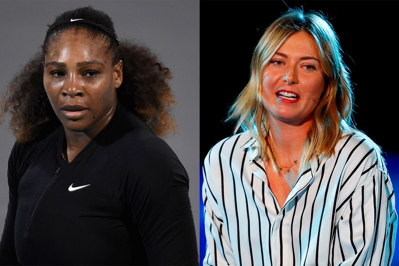 Don't even think about cheering for Maria Sharapova (right) in Serena Williams' (left) presence.