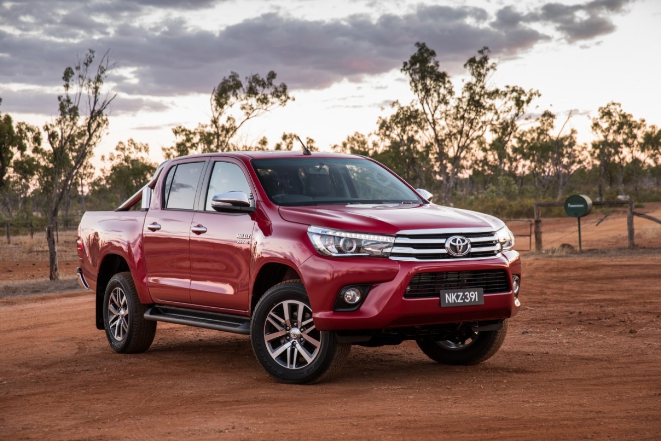 Light commercials such as the Toyota Hilux grew 8.6 per cent to 236,609 vehicle sales. 