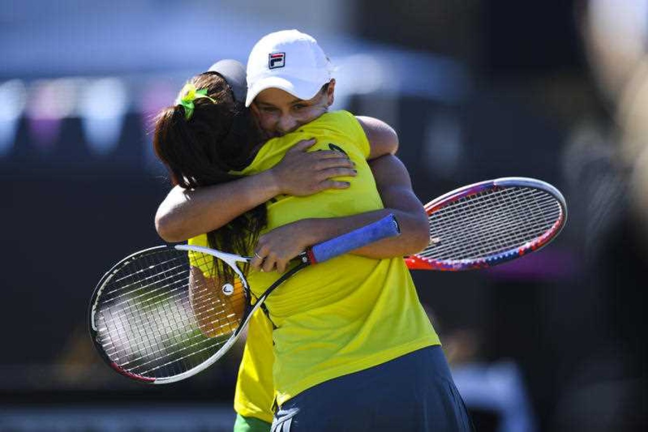 Ash Barty and Casey Dellacqua sealed victory for Australia with a win in the doubles.