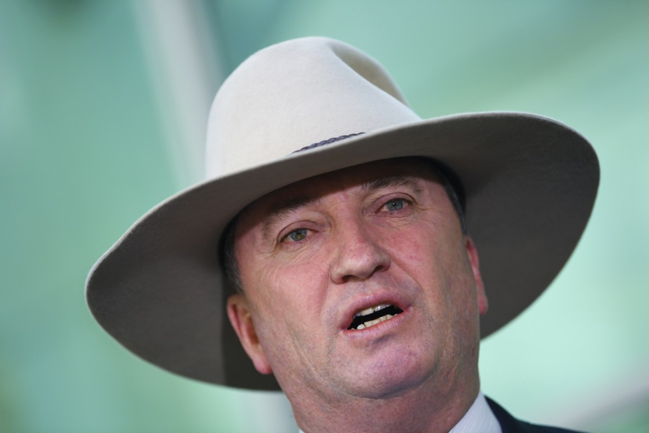 Barnaby Joyce has hit back at Labor's persu