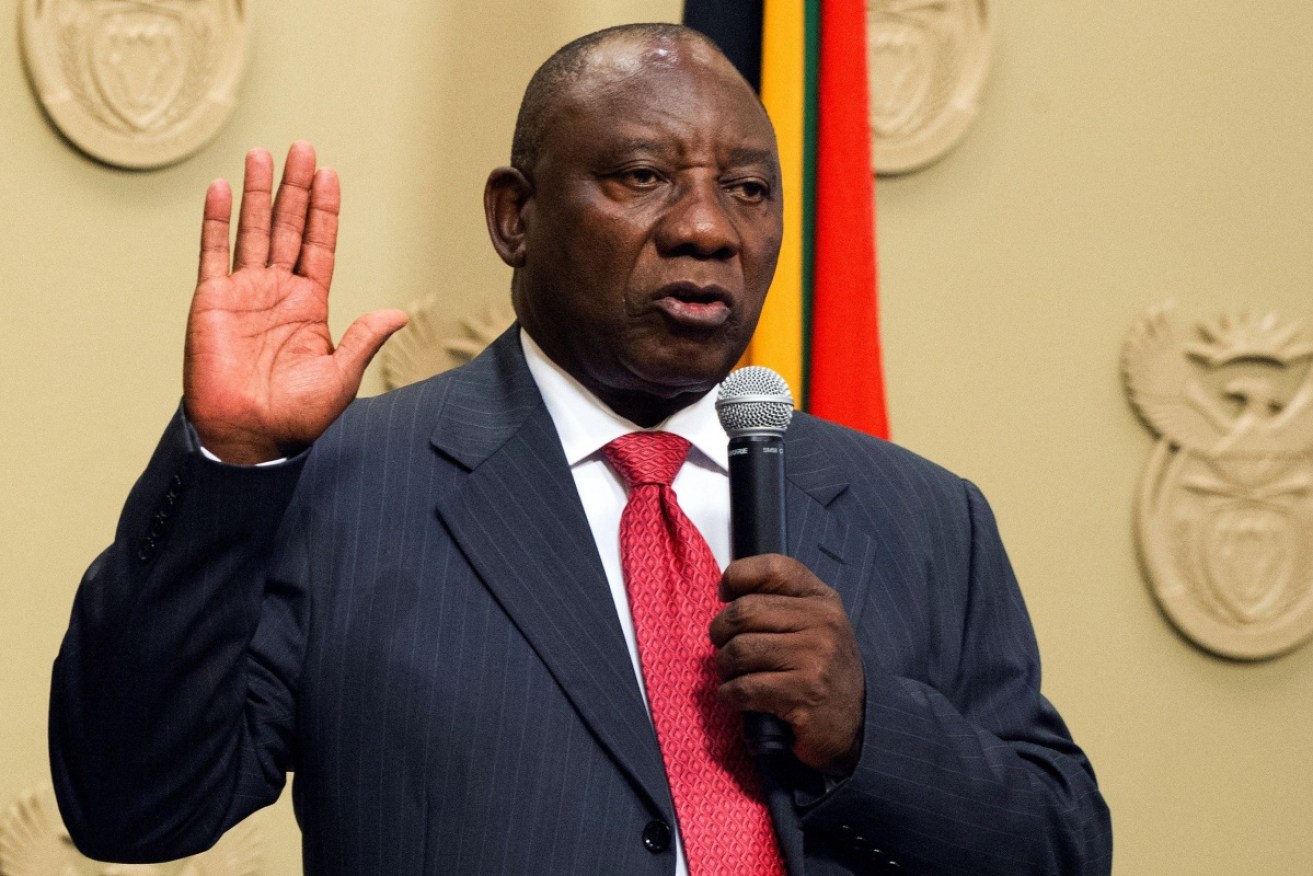 outh Africa's newly installed President Cyril Ramaphosa has vowed to fight corruption.