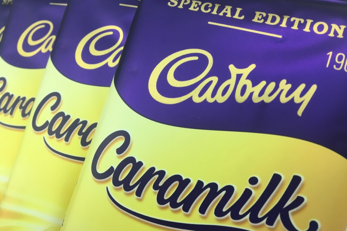 The retro Cadbury Caramilk chocolate treat has made a comeback to Australian supermarkets.