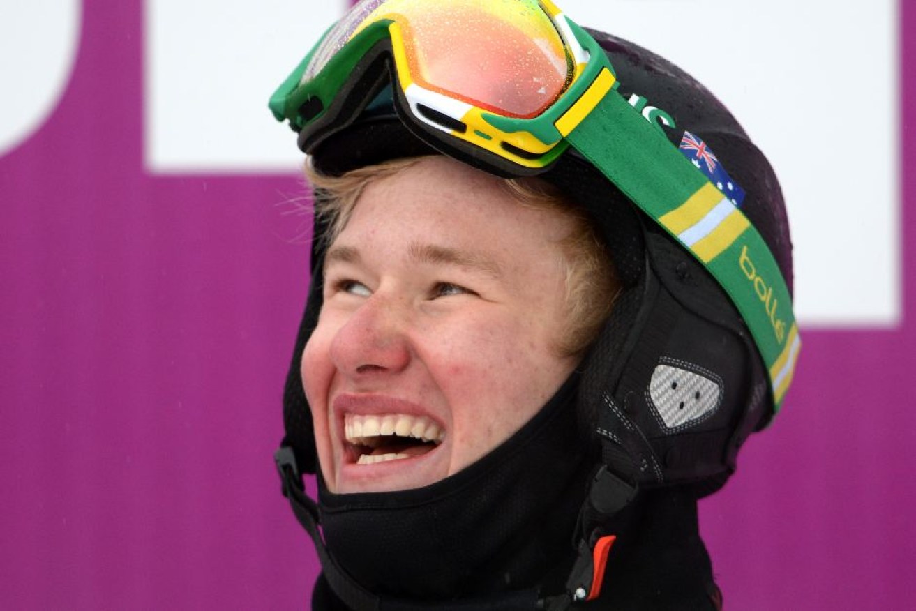 Australia's Jarryd Hughes won silver in the men's snowboard cross.