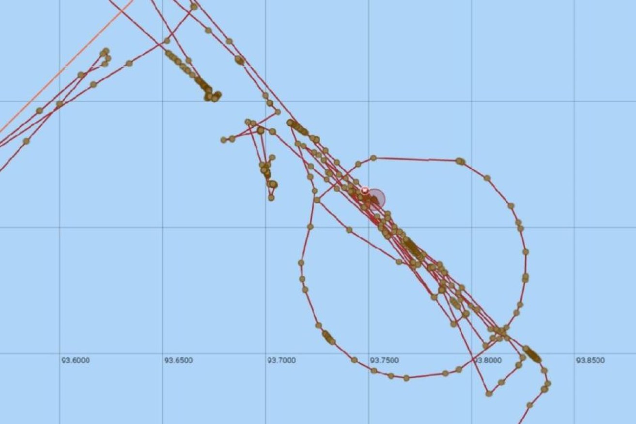 Tracking of the Seabed Constructor shows the ship has stopped several times during the search for MH370.