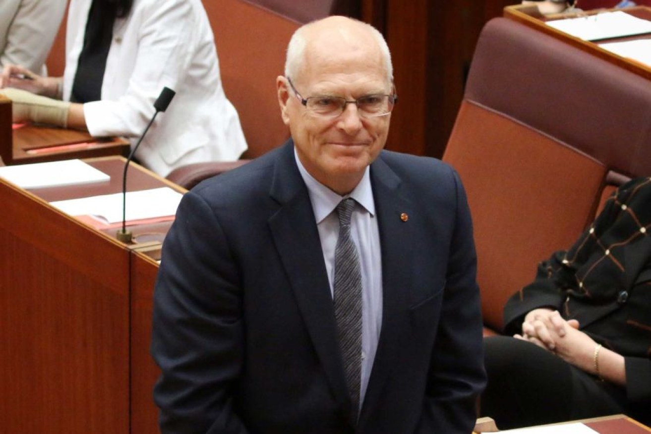 Jim Molan was sworn in as a senator on the first day of the parliamentary year.
