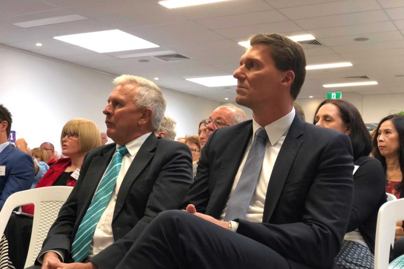 Robert Brokenshire and Cory Bernardi at the Australian Conservatives launch.
